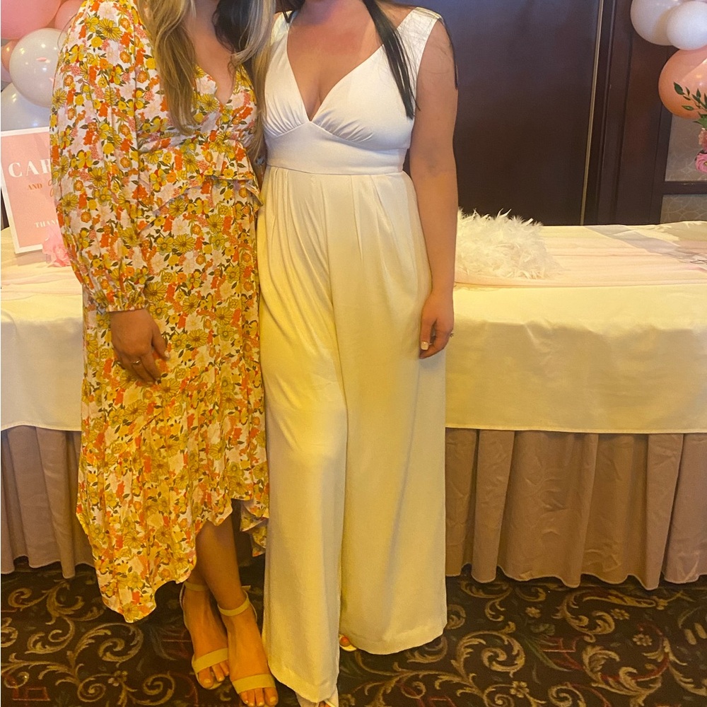 Anthropologie BHLDN Ivory Jumpsuit